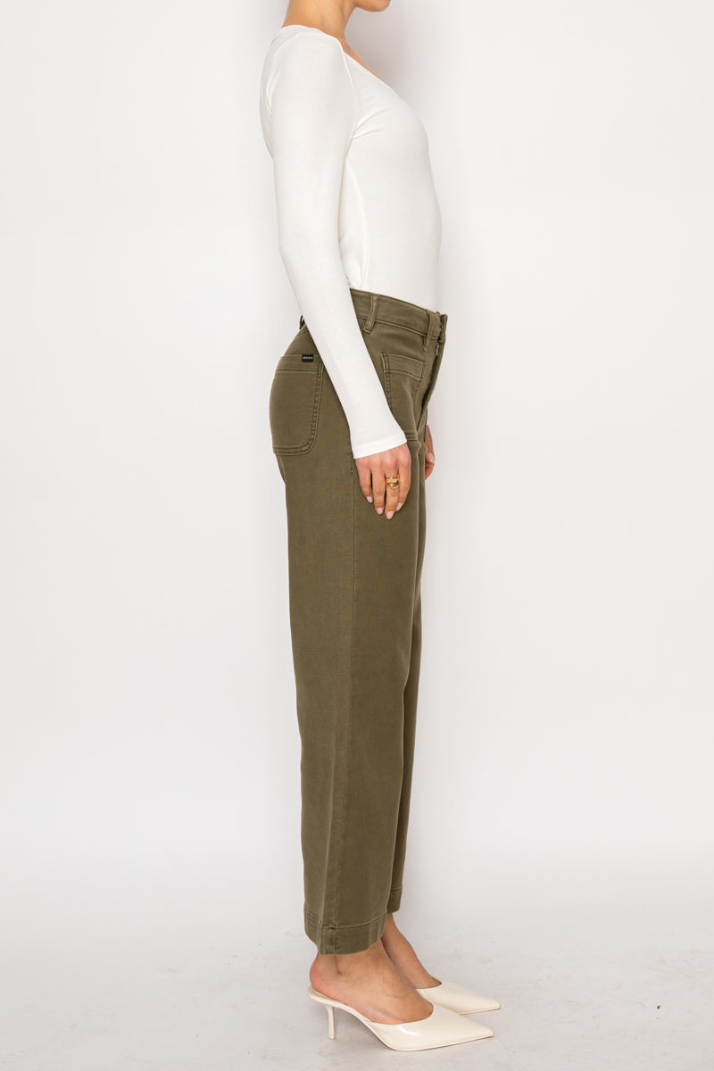Margot High Rise Crop Palazzo Jeans