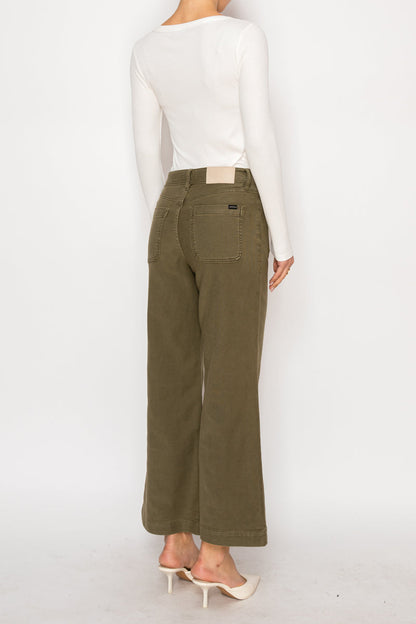 Margot High Rise Crop Palazzo Jeans