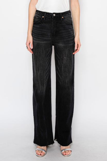Elodie INSEAM TRANSFORM TUMMY CONTROL HIGH RISE A-LINE WIDE JEANS