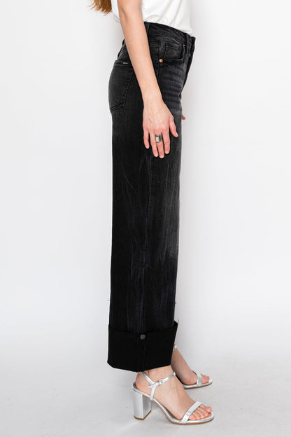 Elodie INSEAM TRANSFORM TUMMY CONTROL HIGH RISE A-LINE WIDE JEANS