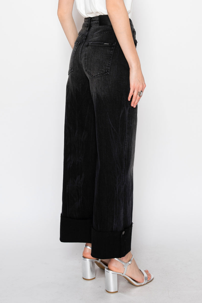 Elodie INSEAM TRANSFORM TUMMY CONTROL HIGH RISE A-LINE WIDE JEANS