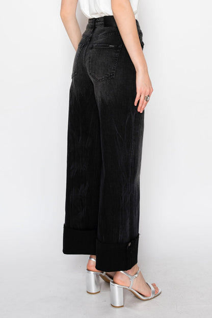 Elodie INSEAM TRANSFORM TUMMY CONTROL HIGH RISE A-LINE WIDE JEANS