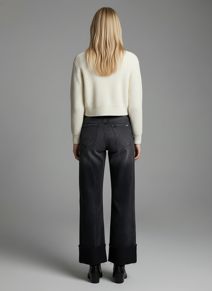 Elodie INSEAM TRANSFORM TUMMY CONTROL HIGH RISE A-LINE WIDE JEANS