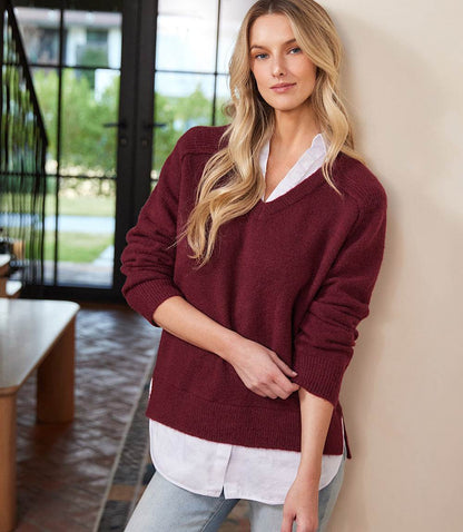 Petite Size Layered Sweater