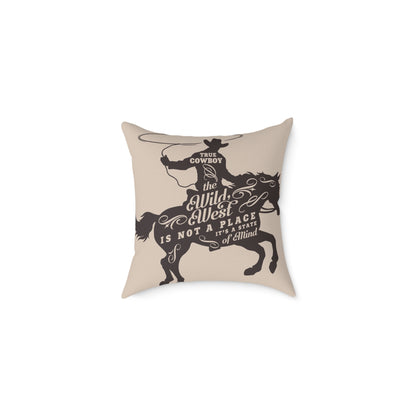 Rustic Western Rodeo Square Pillow - Cowboy and Tribal Designs