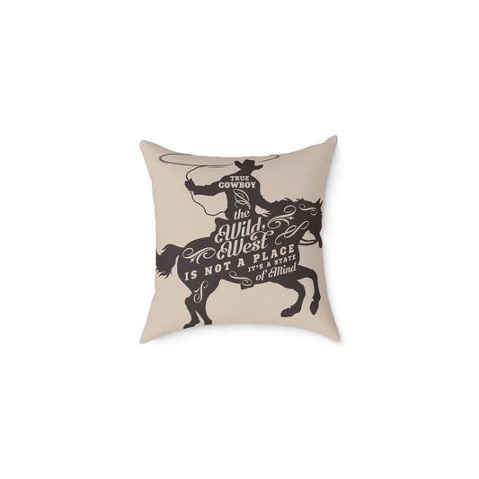 Rustic Western Rodeo Square Pillow - Cowboy and Tribal Designs