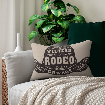 Western Rodeo Lumbar Pillow - Real Cowboy Design
