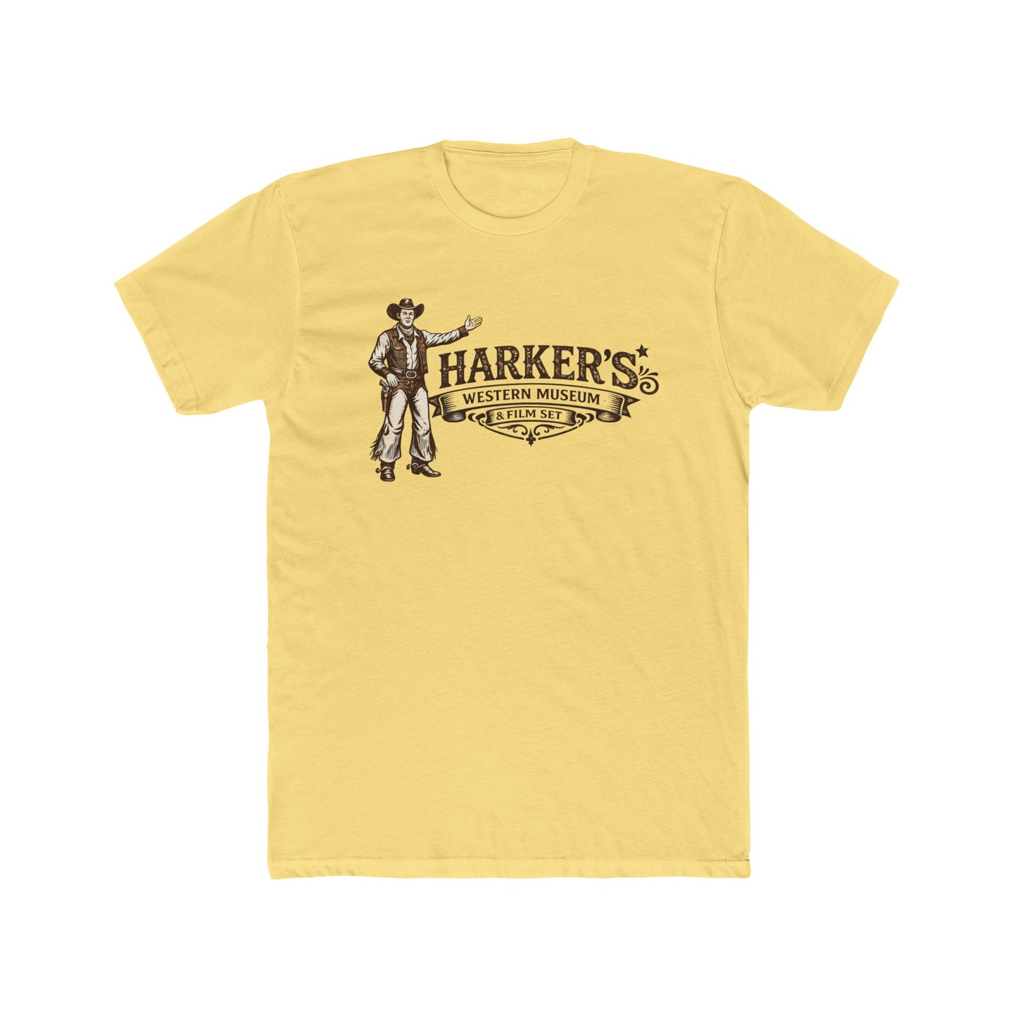 Harker's Western Unisex Tee — Vintage Cowboy Graphic T-Shirt