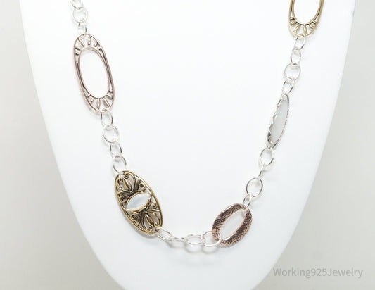 Vintage Designer Carolyn Pollack Relios Collection Sterling Silver Necklace