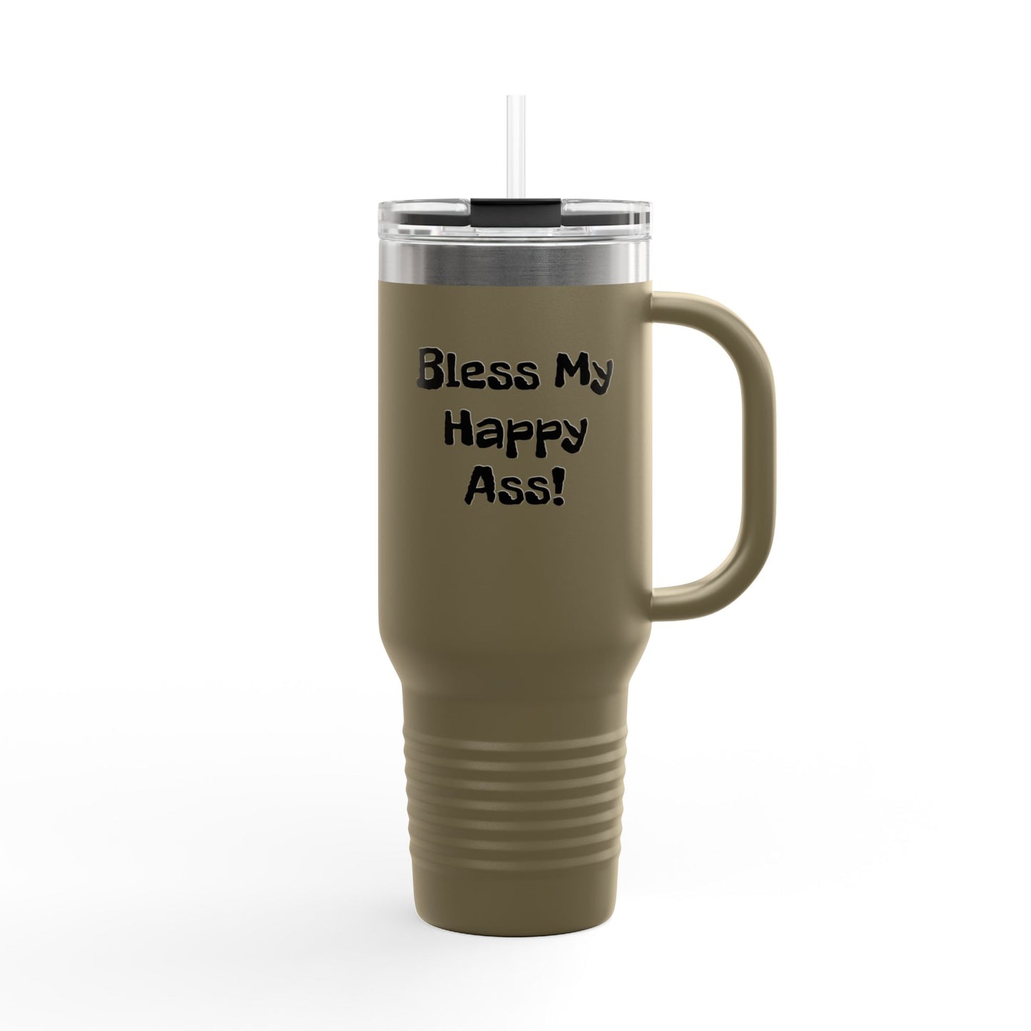 Bless My Happy Donkey Insulated Travel Mug, 40oz