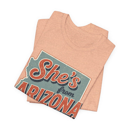 She's From Arizona I Can Tell Cowgirl T-Shirt -  Western Tee