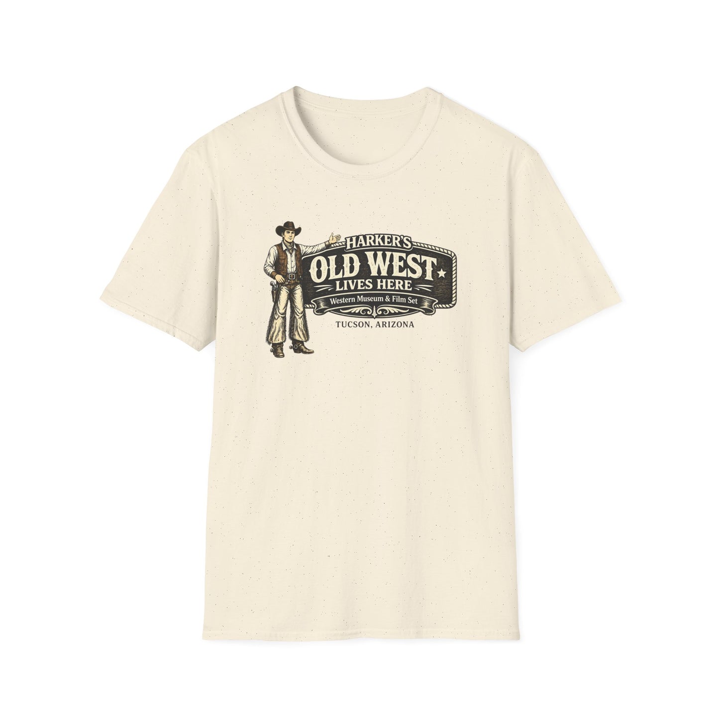 Harker's Old West T-Shirt – “Harker’s Old West Lives Here” Vintage Western Tee