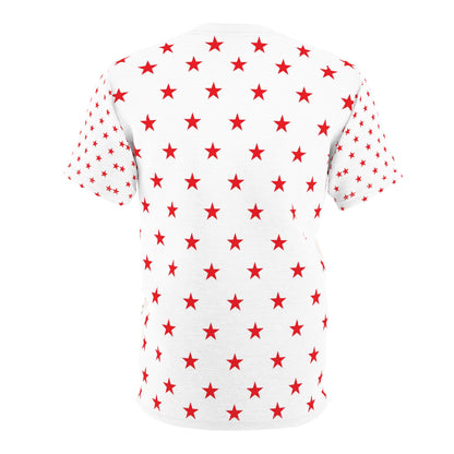 Cowgirl Retro Rodeo Tee — Vintage Bucking Bronco All-Over Print Shirt