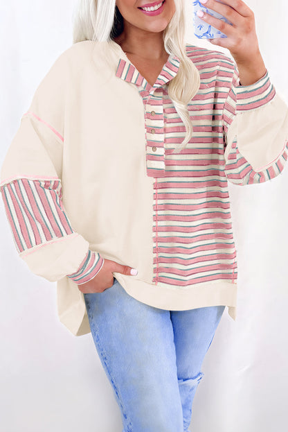 Aadhya Patchwork Oversized Pullover Top