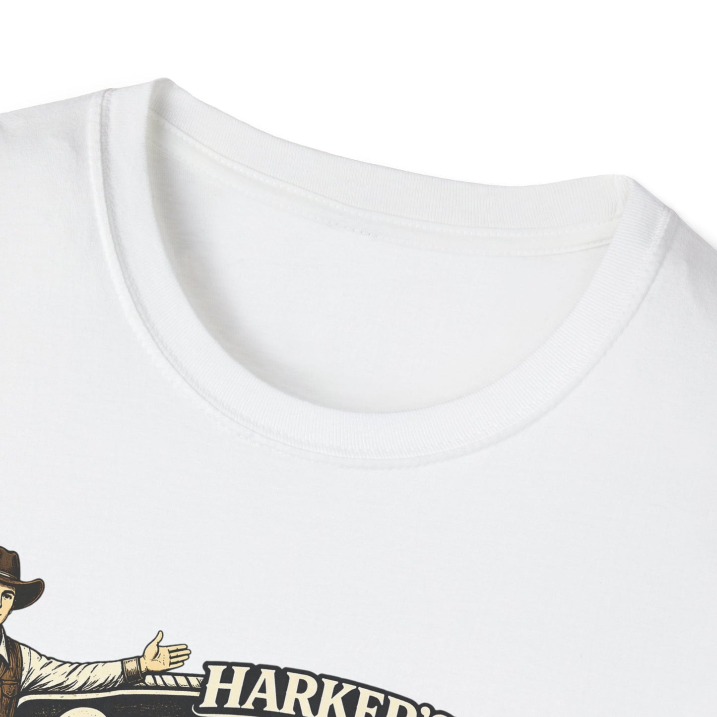 HARKER'S Old West Lives Here T-Shirt — Vintage Cowboy Tucson Graphic Tee