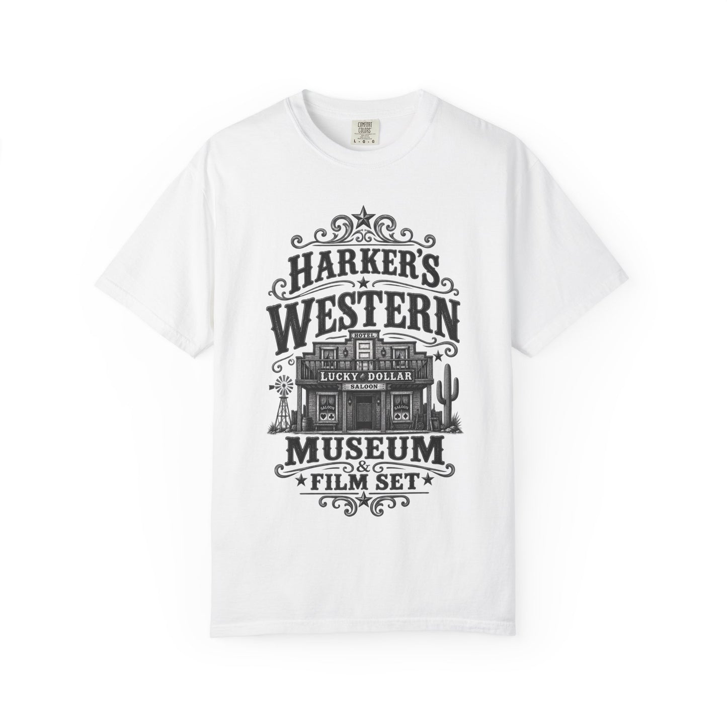 Western Museum T-Shirt — Harker’s Lucky Dollar Film Set Vintage Graphic Tee