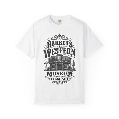 Western Museum T-Shirt — Harker’s Lucky Dollar Film Set Vintage Graphic Tee