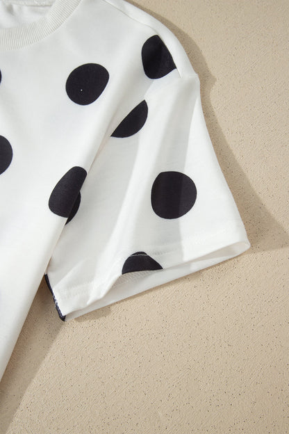 Aurelia Dot Short Sleeve Top Set