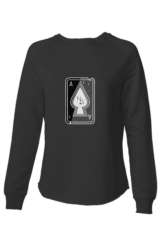Spaded Aces NS Womens Lightweight Wash Sweatshirt
