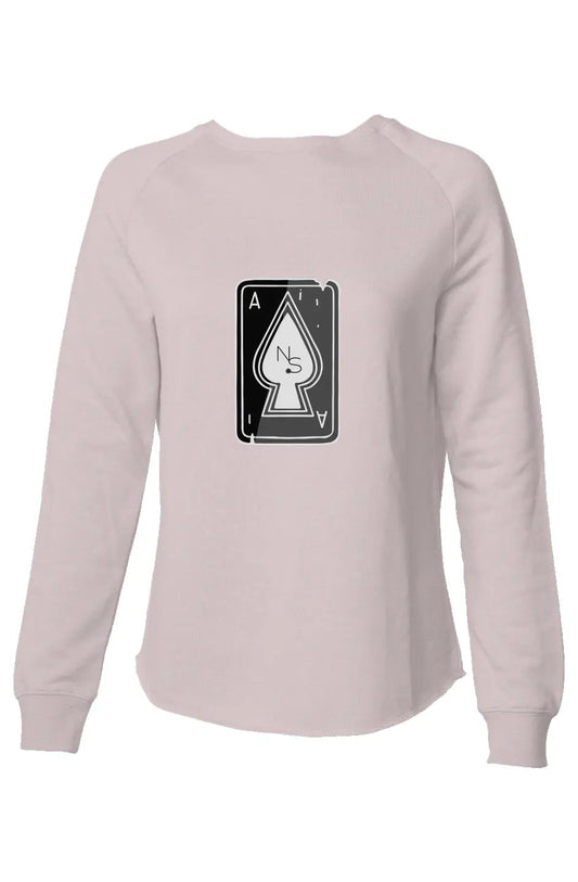 Spaded Aces NS Womens Lightweight Wash Sweatshirt