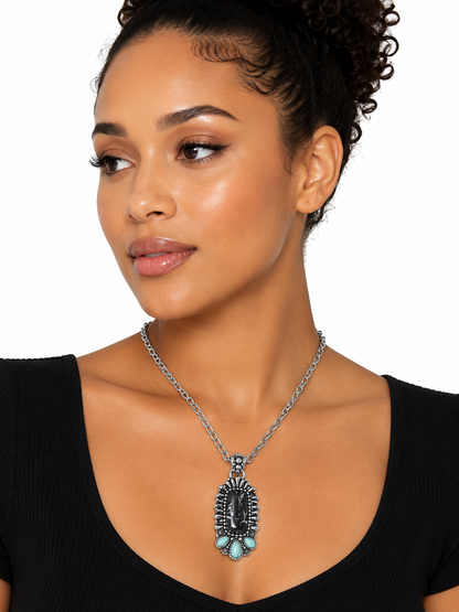 Gem Illusions™ Midnight Prairie Necklace