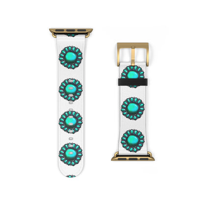 Turquoise Stone Print Bohemian Watch Band
