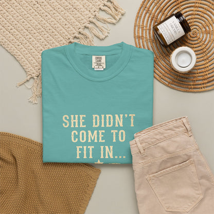 She Came to Stir Up Dust T‑Shirt — Western Inspirational Graphic Tee