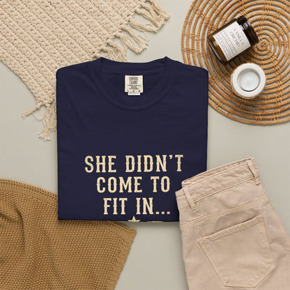 She Came to Stir Up Dust T‑Shirt — Western Inspirational Graphic Tee