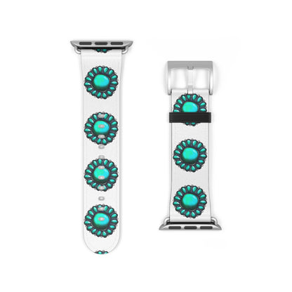 Turquoise Stone Print Bohemian Watch Band