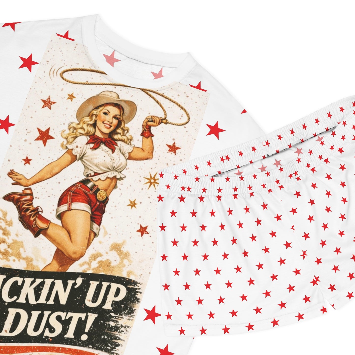Kickin' Up Dust! Women's Star Print Pajama Set