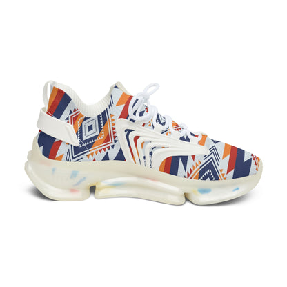 Western Aztec Stylish Women's Mesh Sneakers for Active Lifestyle, Breathable Athletic Footwear, Trendy Fashion Sneakers, Colorful Sports Shoes, [...]