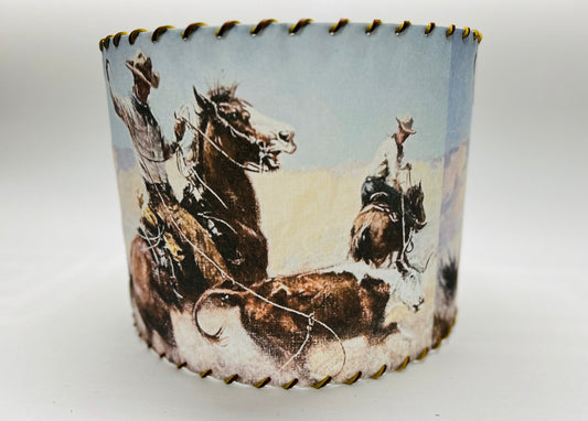 RDR Pasture Roping Lampshade Small