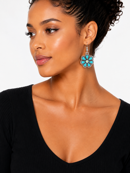 Gem Illusions™ Turquoise Bloom Earrings