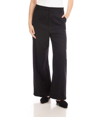 Petite Size Rhinestone Embellished Wide-Leg Trousers
