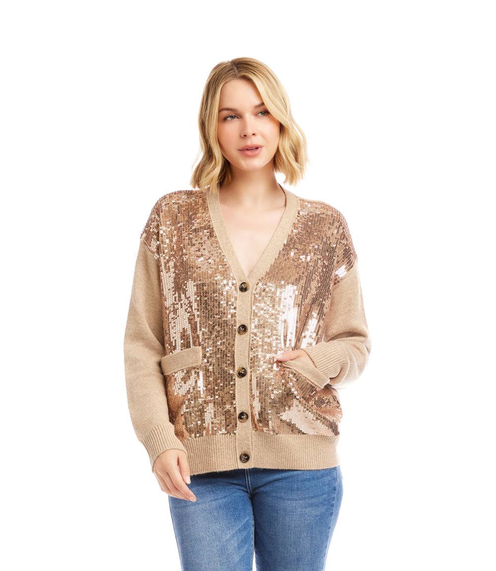 Sequin Cardigan Sweater