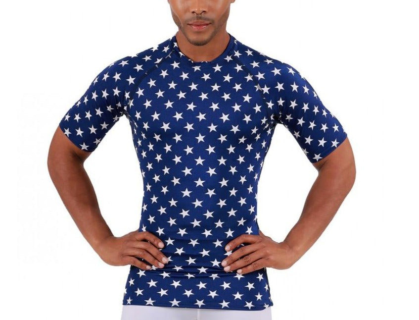 Insta Slim Stars Activewear Raglan Short Sleeve Crew Neck 4MAT019