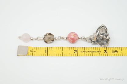 Vintage Carolyn Pollack Relios Multi Gem Flower Sterling Silver Pendant