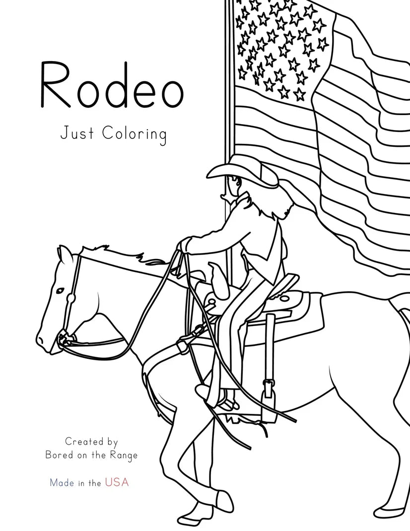 Bored On The Range: Rodeo Just Coloring Book