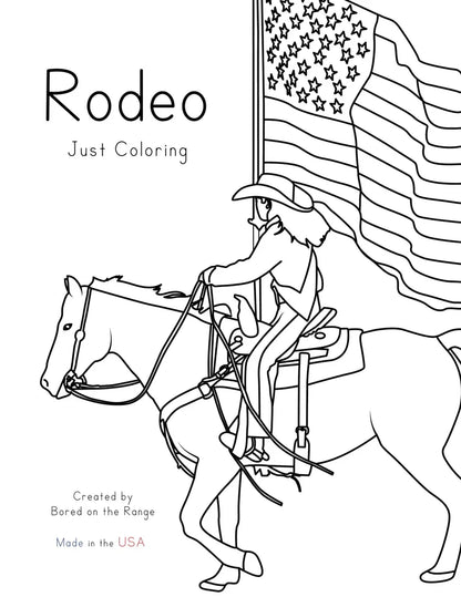 Bored On The Range: Rodeo Just Coloring Book