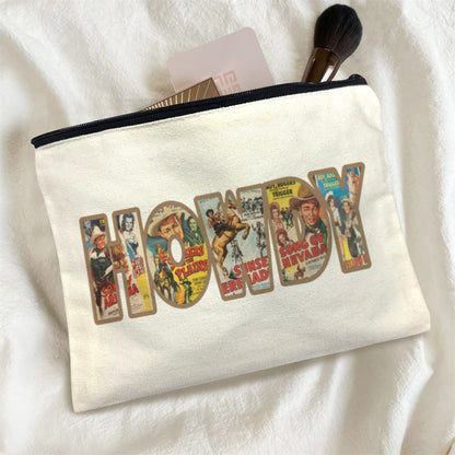 Vintag Howdy Cosmetic Bag Pack of 5 Made in America