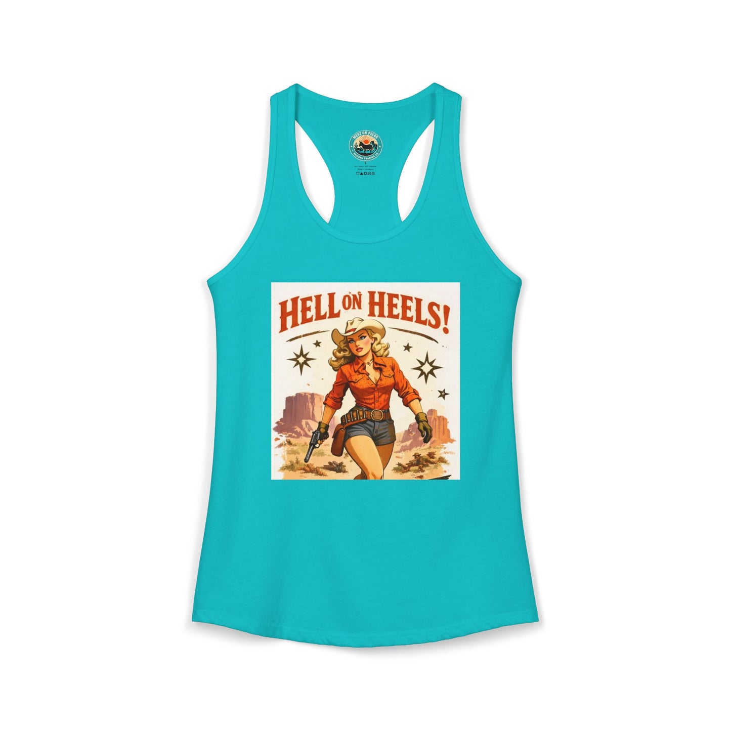 Hell on Heels Women's Ideal Racerback Tank T-shirt