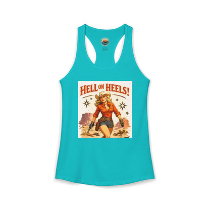Hell on Heels Women's Ideal Racerback Tank T-shirt