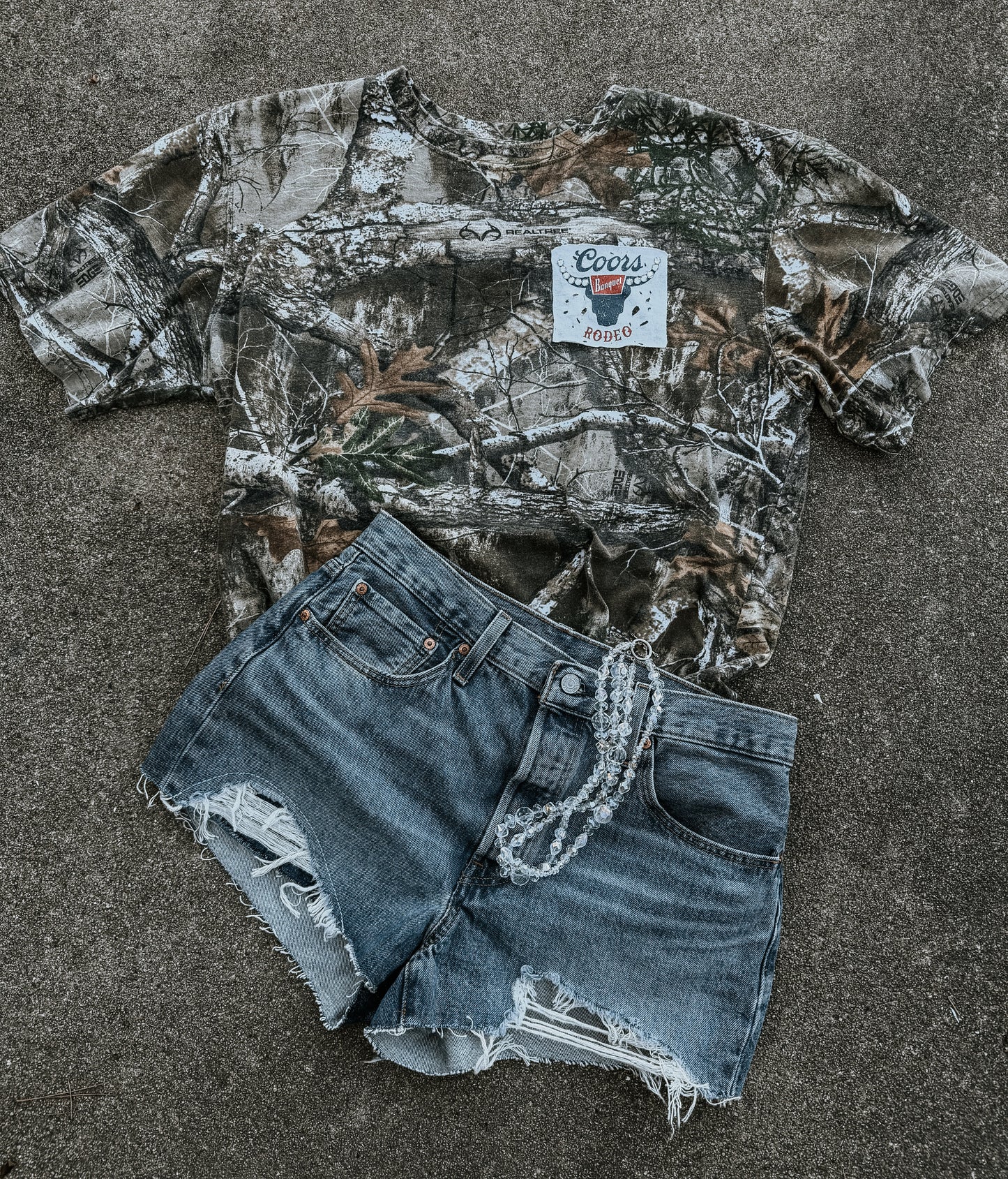 Upcycled Coors Banquet Rodeo Realtree Camo Rework (One-of-One) | Size XL Shirt