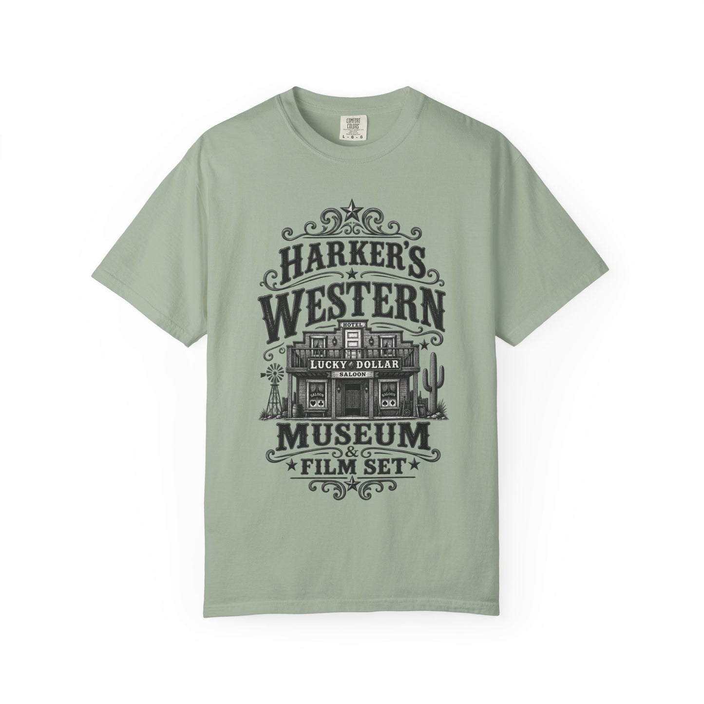 Western Museum T-Shirt — Harker’s Lucky Dollar Film Set Vintage Graphic Tee