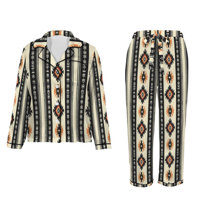 Colores de Mexico Southwestern Aztec Satin pajamas