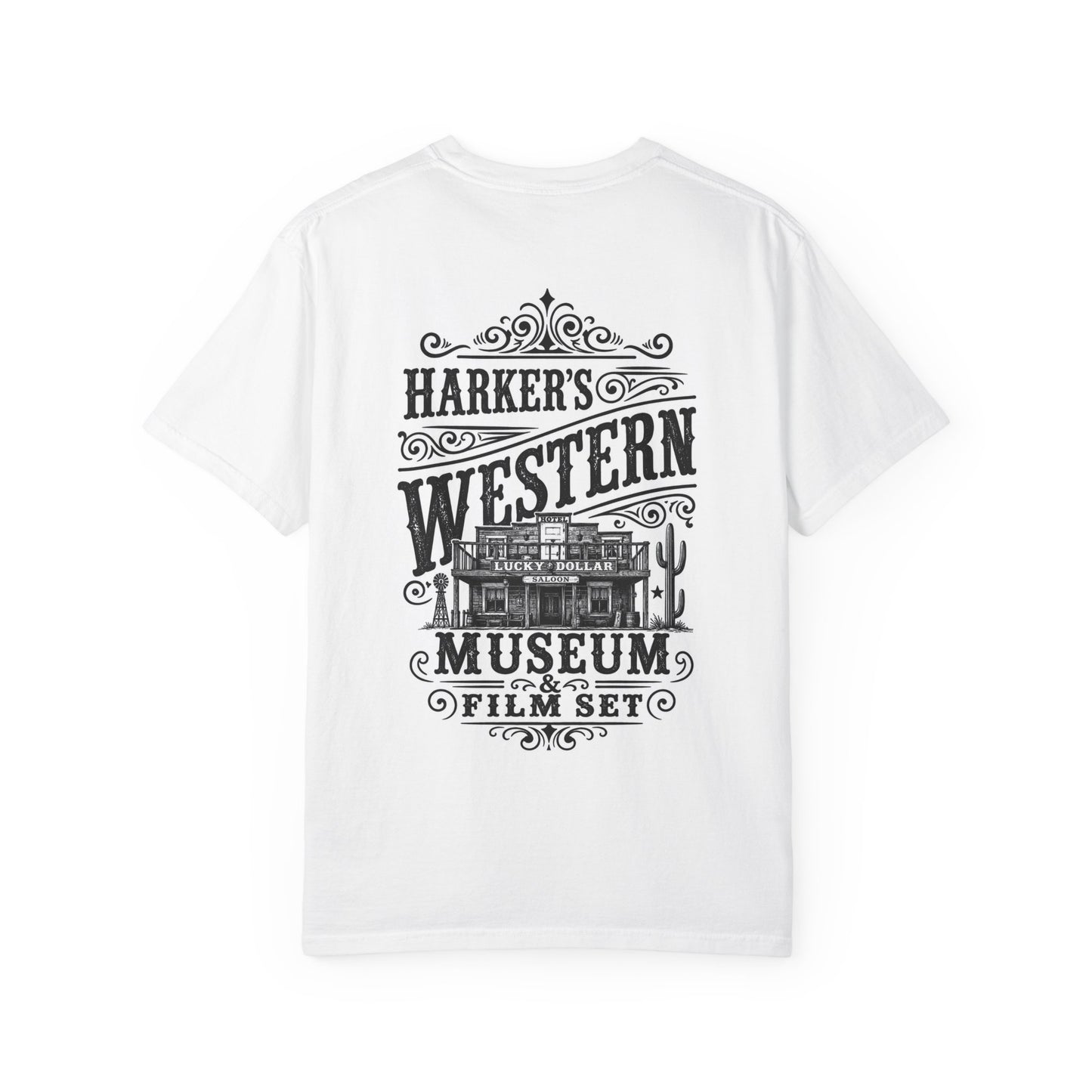 Harker's Western Museum T-Shirt — “Harker’s Western Museum & Film Set” Vintage Graphic Tee