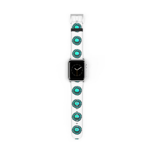 Turquoise Stone Print Bohemian Watch Band