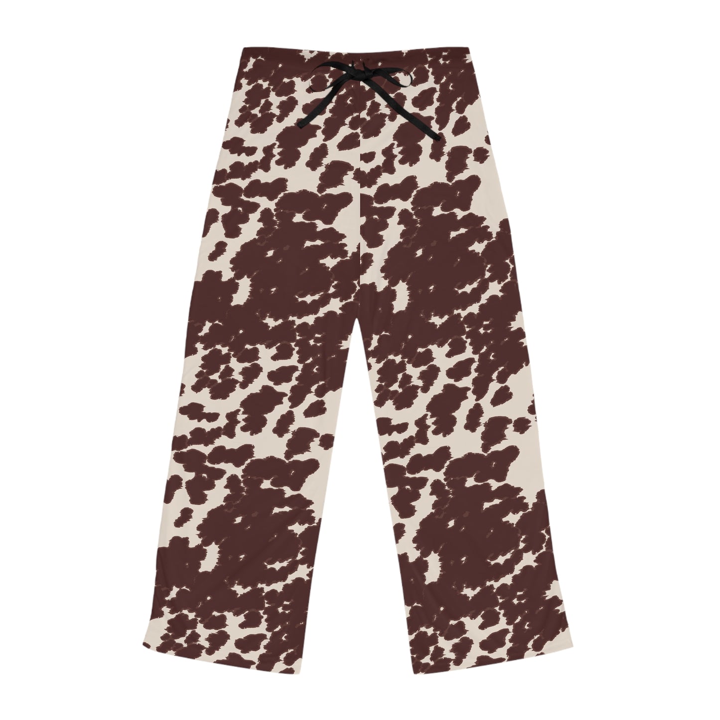 Chic Cow Print Women's Pajama Pants, Cozy Sleepwear, Lounge Wear, Gift for Her, Relaxation Pants, Trendy Bedding Essentials