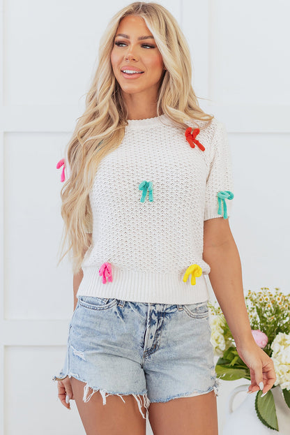 Jasmine Mock Short Sleeve Sweater