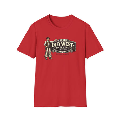 Harker's Old West T-Shirt – “Harker’s Old West Lives Here” Vintage Western Tee